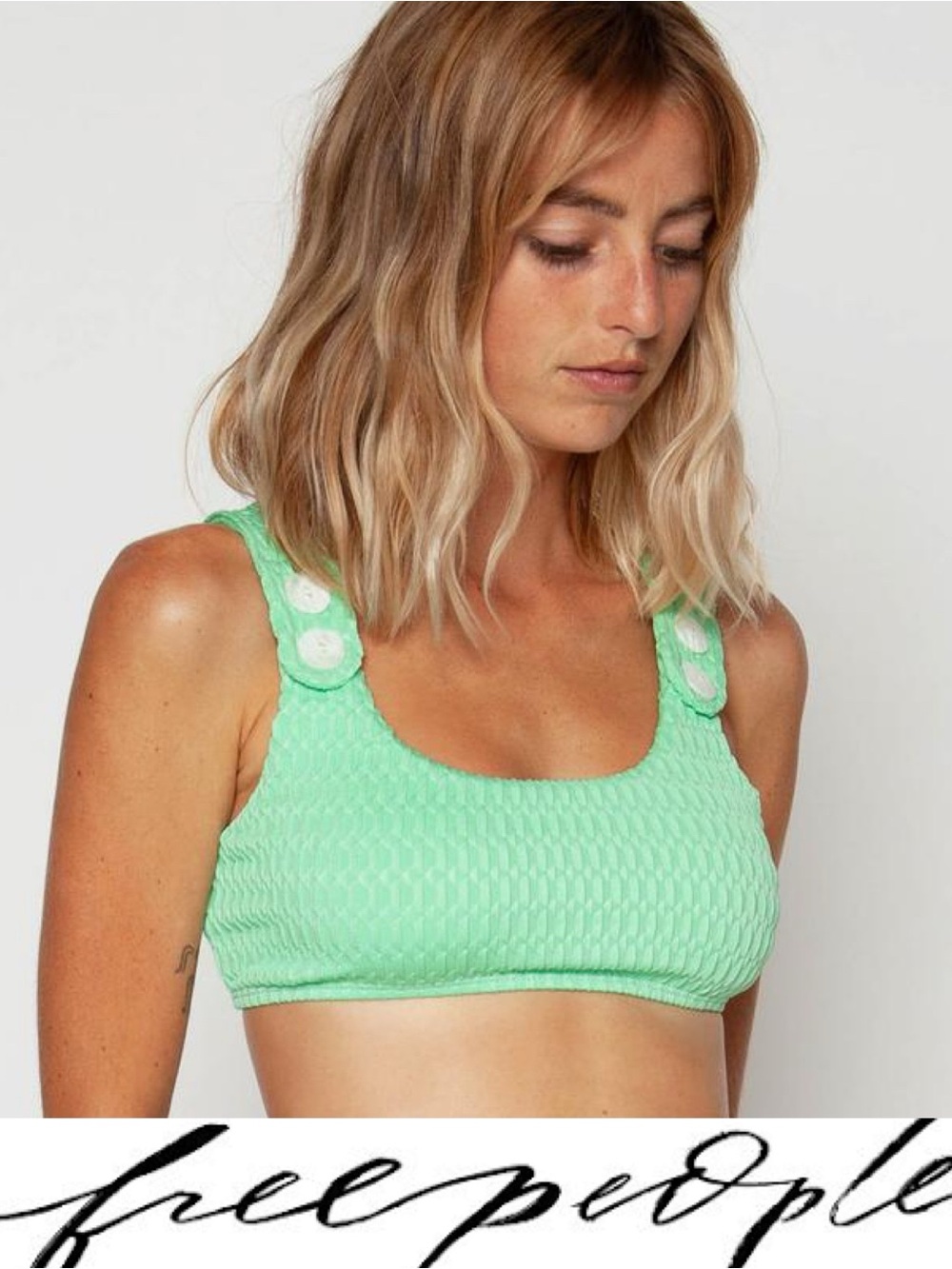 Free People x Seea Georgia Surf Bikini Top❤️NWOT Size Small